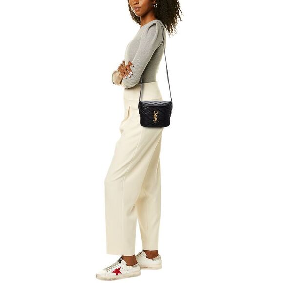 Saint Laurent June Quilted Leather Box Bag, Black - Picture 4 of 5